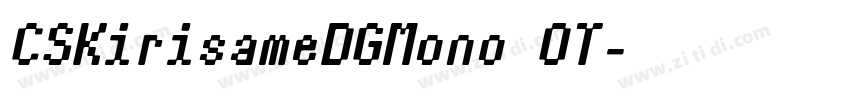 CSKirisameDGMono OT字体转换